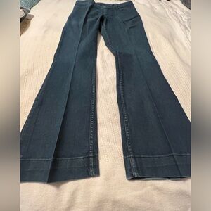 Kimes Ranch Lola Mid-Rise Flare Dark Wash Trouser Jean. Size 14 Long